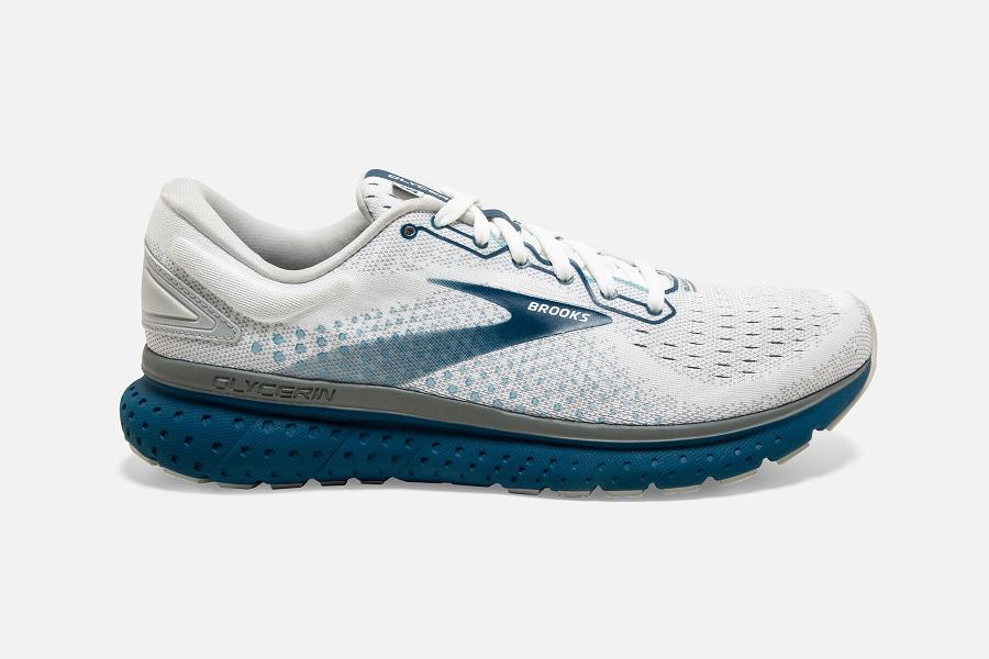 Παπούτσια Για Τρέξιμο Brooks Glycerin 18 Ανδρικα Ασπρα GR905378